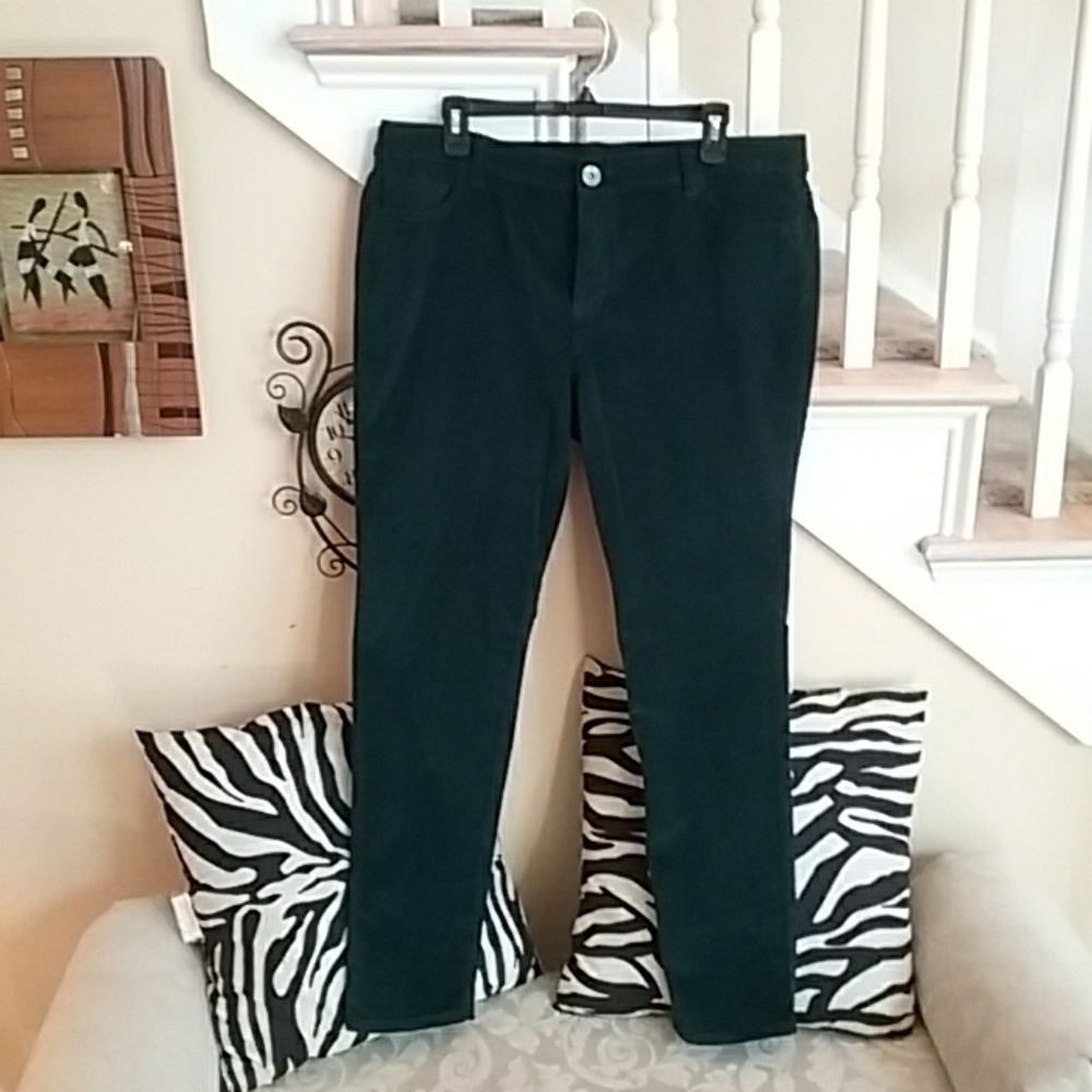 Money green corduroy